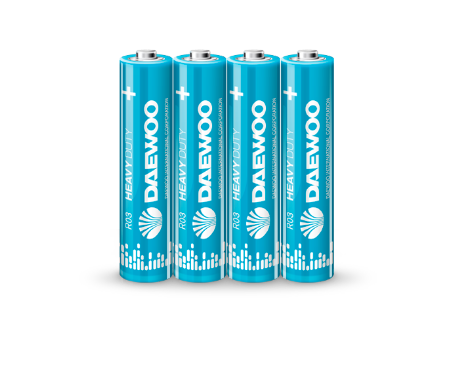 Элемент питания Daewoo R03 Heavy Duty 2021 4S (кратно 4)